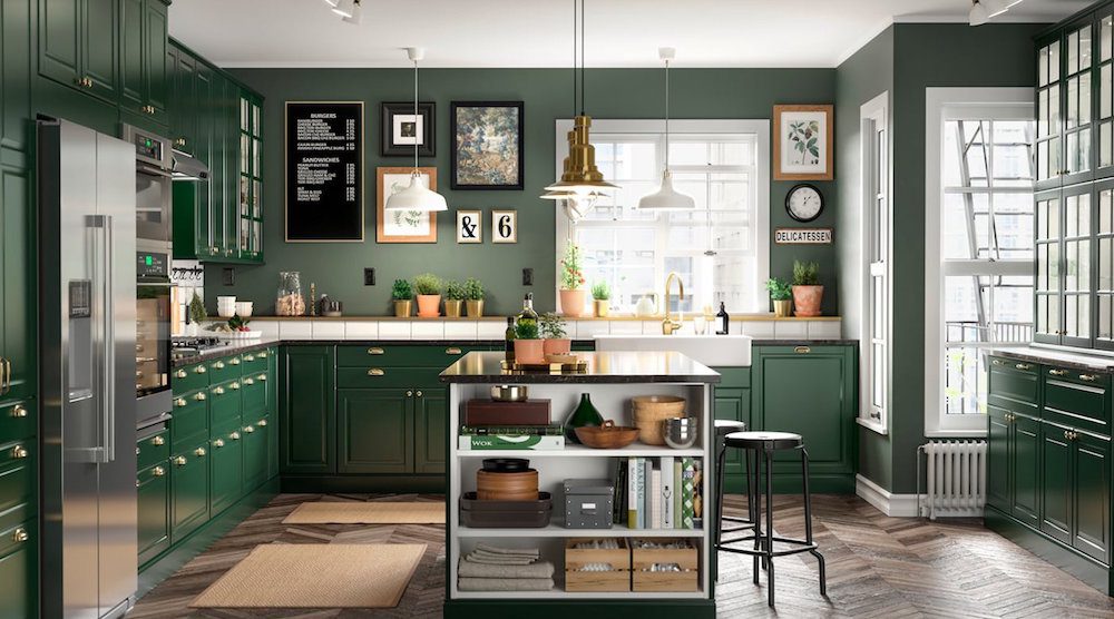 Matte Interior Design Trends 2021 | Bordo, Green & Blue 1 Ikea canada green kitchen