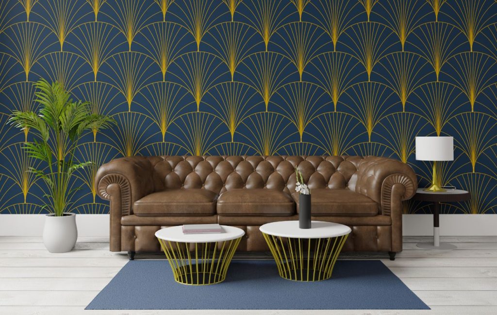 Modern Large Wall Décor Ideas for Living Room 9 Modern Large Wall Decor Ideas for Living Room: wallpaper accent wall