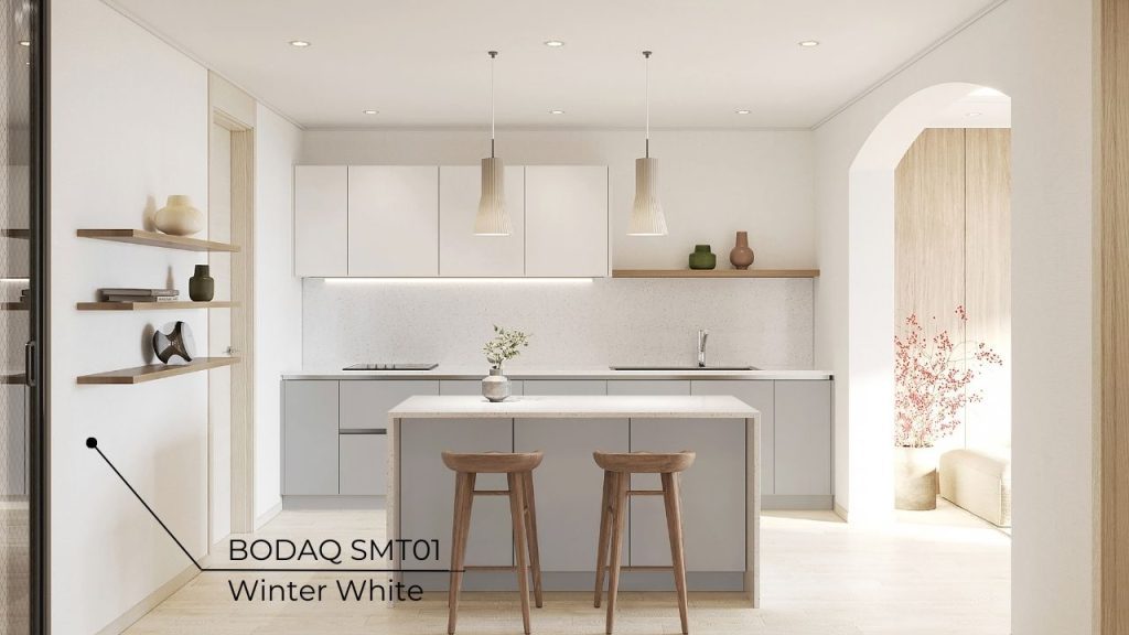 SMT01 Winter White on the walls