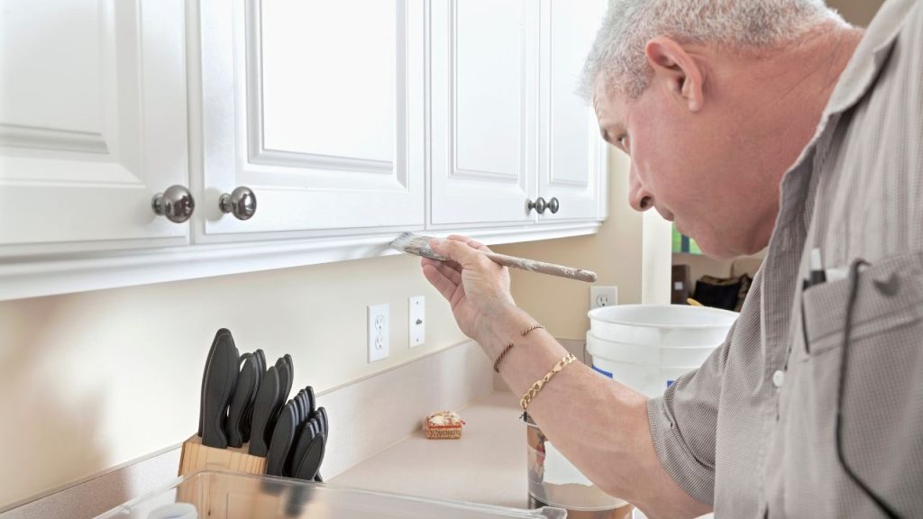 How to Update a Wooden Kitchen Cabinet? 5 Paint your old kitchen cabinets