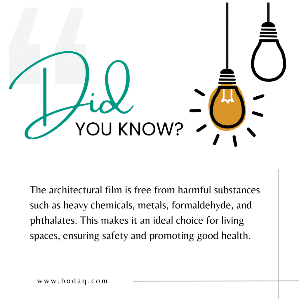 A Sustainable Solution: Bodaq Interior Film 4 Did you know? Bodaq - a sustainable solution
