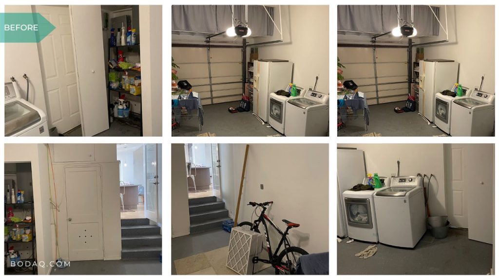Transforming a Garage into a Design Studio with Bodaq 2 Studio before